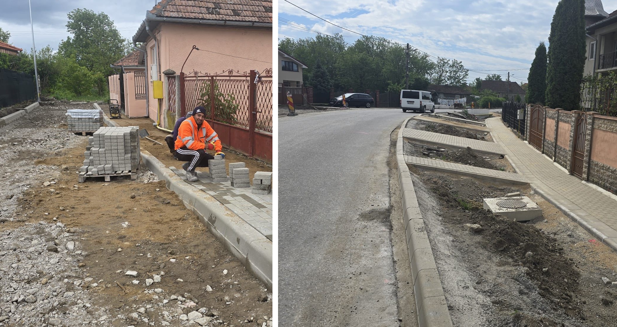 Se modernizează strada Parcul Mihai Viteazu din Teiuș: „Zona se transformă în folosul cetățenilor”