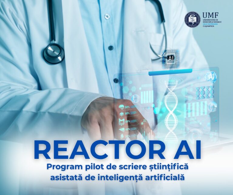 UMF Cluj lansează programul pilot REACTOR AI pentru scriere științifică asistată de inteligență artificială