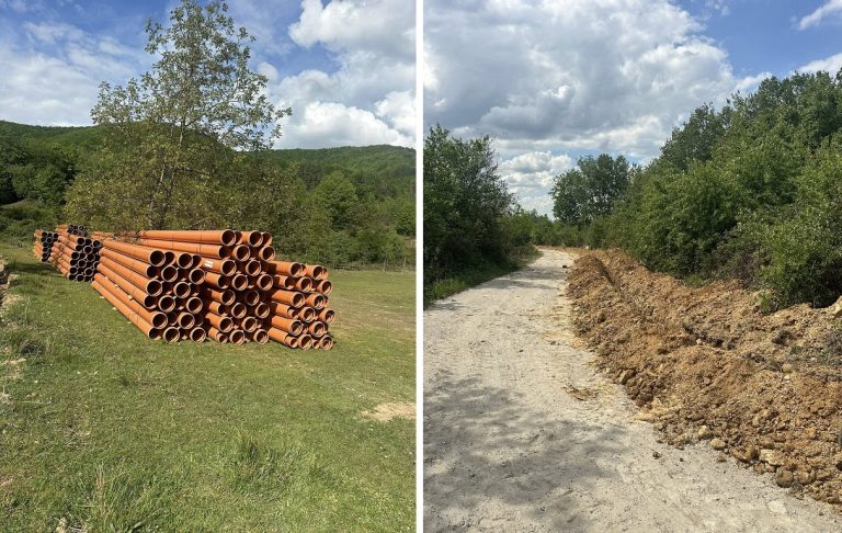 Au început lucrările la rețeaua de canalizare și alimentare cu apă în satele Chișcău, Măgura și Giulești