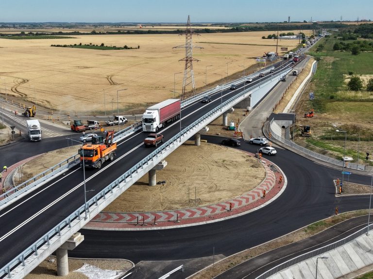 Pasajul de pe DN 19, la ieșirea din Oradea spre Marghita, a ajuns la un stadiu de 85%