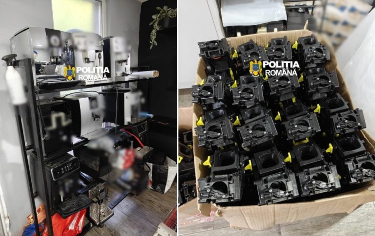 Percheziții în Bihor și Hunedoara într-un dosar de contrafacere a unor aparate de cafea. Prejudiciu estimat la 1,3 milioane de lei