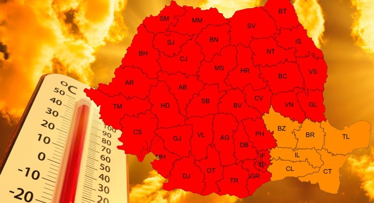 Cod Roșu de caniculă până la 1 iulie: Temperaturile vor ajunge la peste 40 de grade în Alba, Hunedoara, Arad, Bihor și Cluj