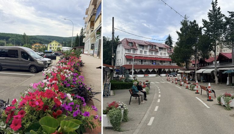 Geoagiu Băi prinde culoare: Flori și mai multă viață în centrul stațiunii Geoagiu Băi!