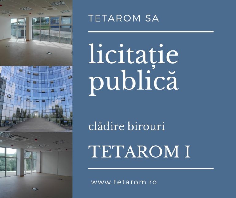 TETAROM caută chiriași pentru o clădire de birouri
