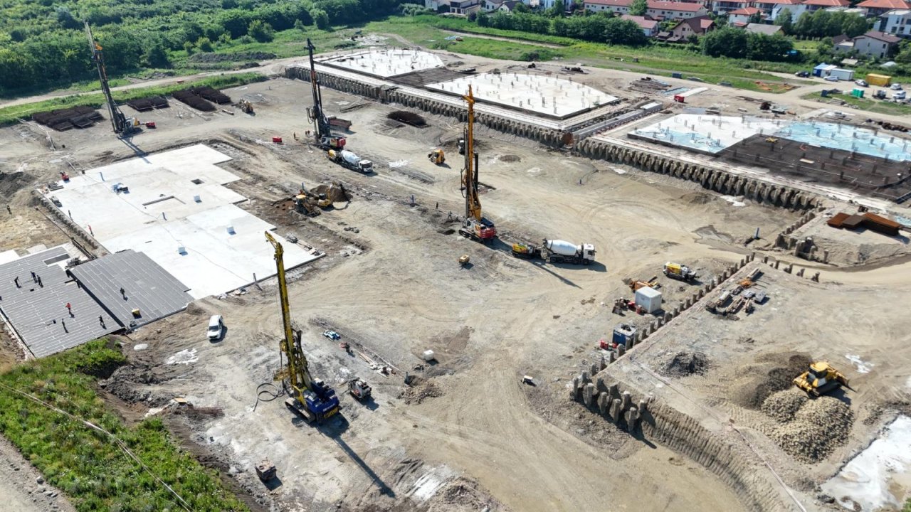 Progrese pe șantierul Spitalului Pediatric Monobloc din Cluj-Napoca. Investiție majoră în sănătatea copiilor!