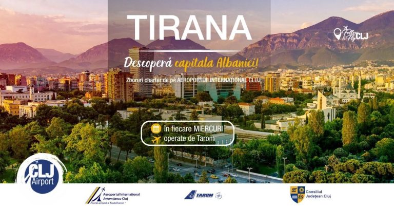 Zboruri charter directe din Cluj spre Tirana. Turiștii pot descoperi capitala vibrantă a Albaniei