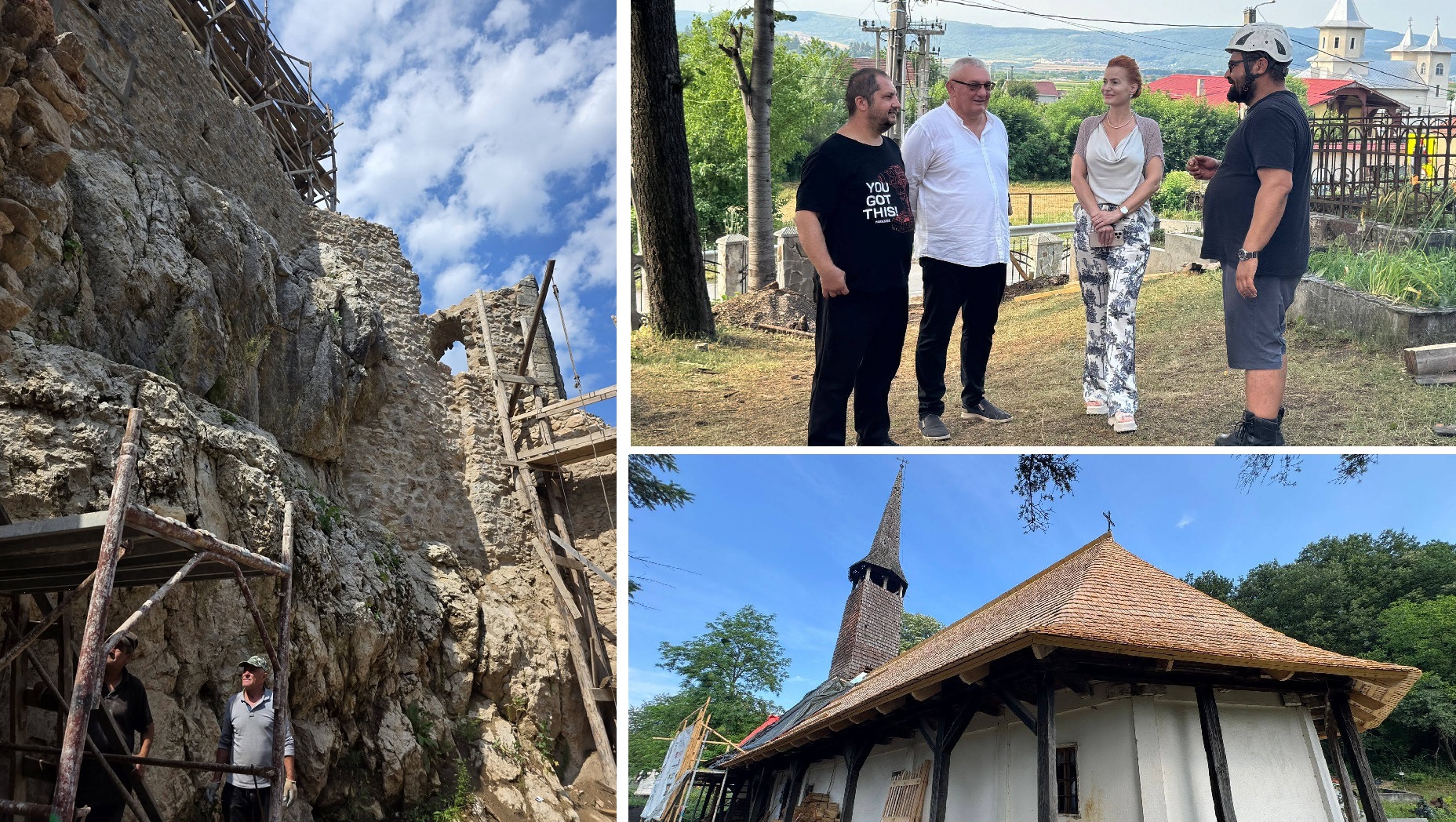 Două monumente istorice din Aleșd prind din nou viață. Primarul Ioan Todoca: „Lucrările avansează”