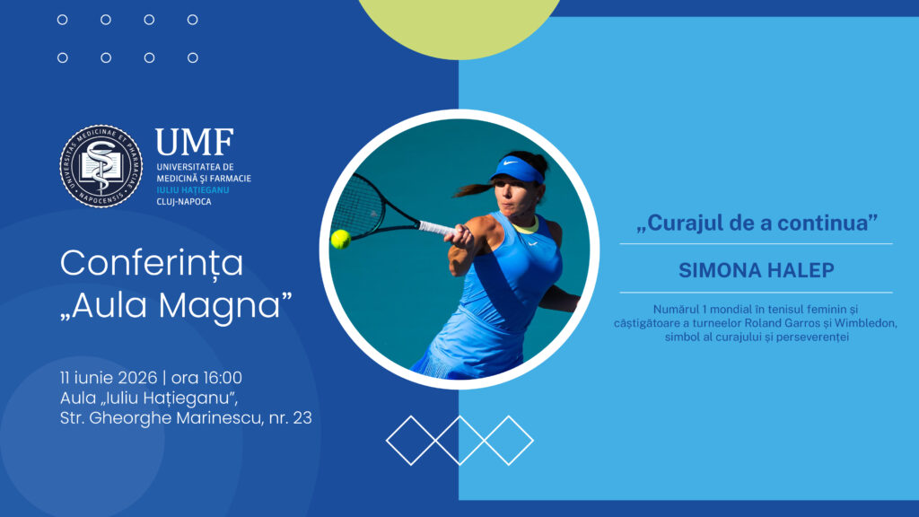 Simona Halep vine la Cluj-Napoca. Fosta lideră mondială va susține conferința „Curajul de a continua” la UMF