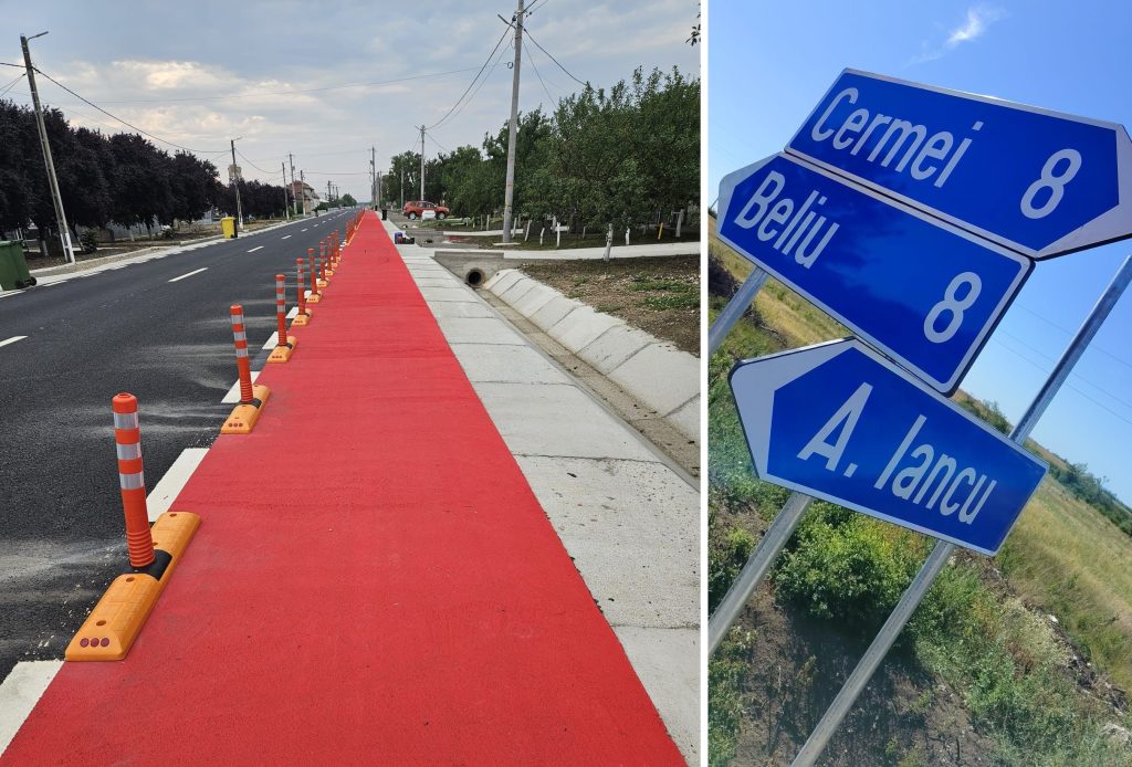 Comuna Cermei își schimbă înfățișarea: O nouă pistă de biciclete modernizează centrul localității!