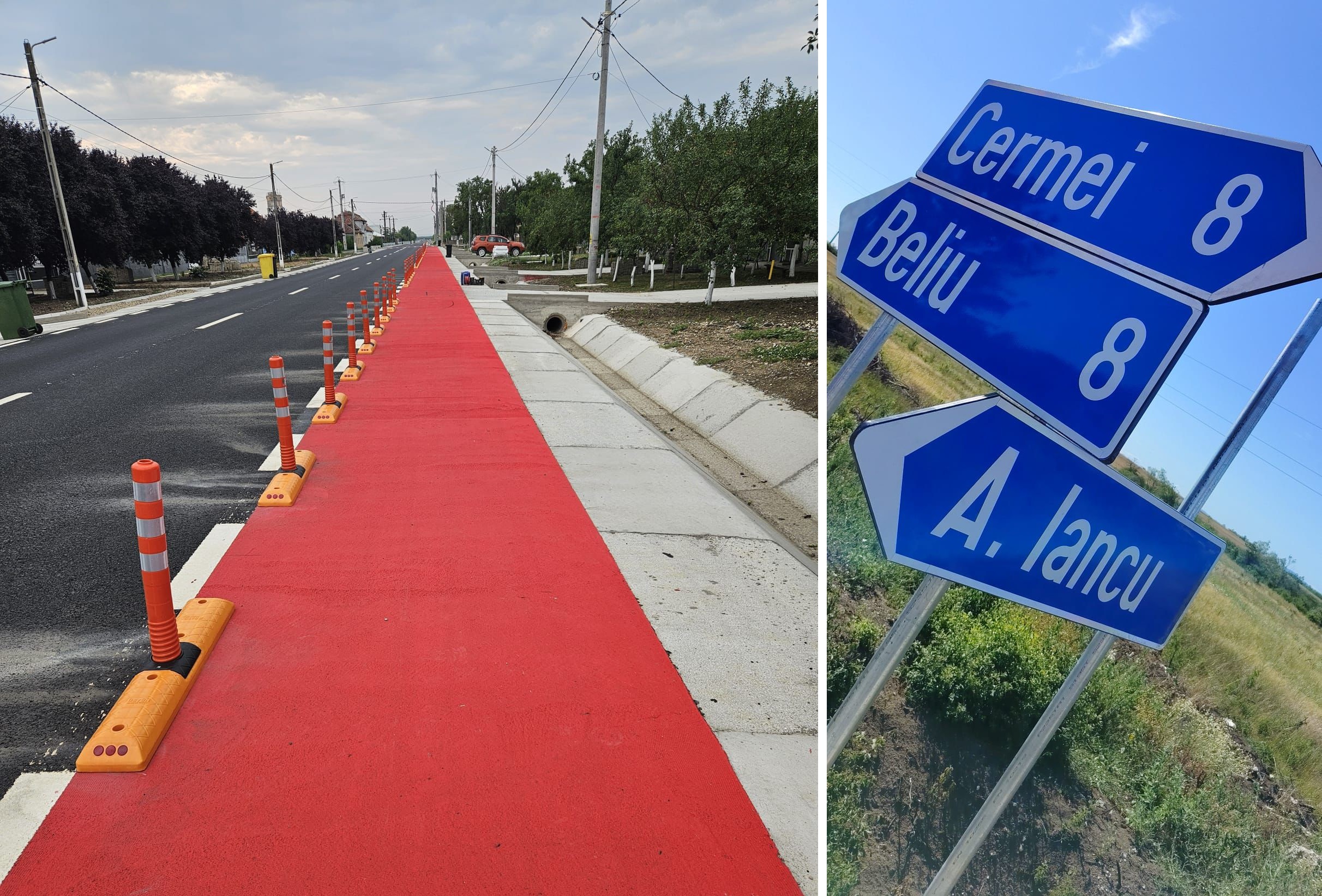 Comuna Cermei își schimbă înfățișarea: O nouă pistă de biciclete modernizează centrul localității!