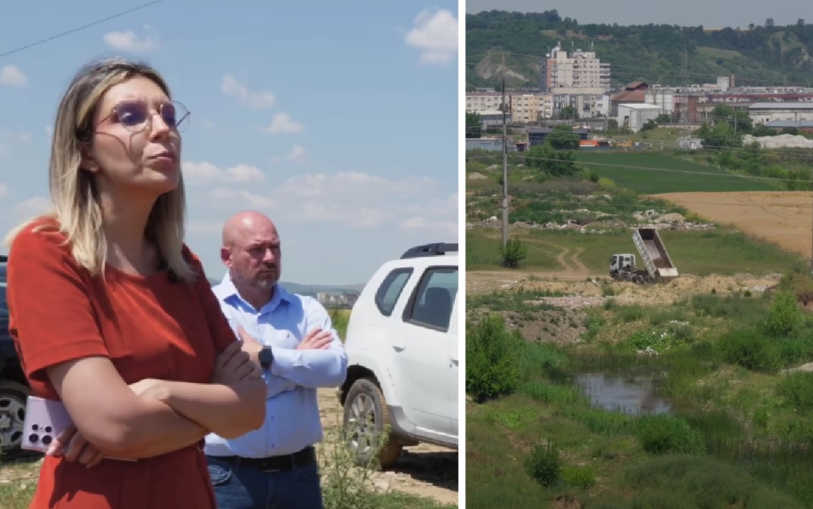 Diana Buzoianu a surprins în flagrant un camion care descărca ilegal deșeuri în județul Cluj: „Ca în filmele cu proști”