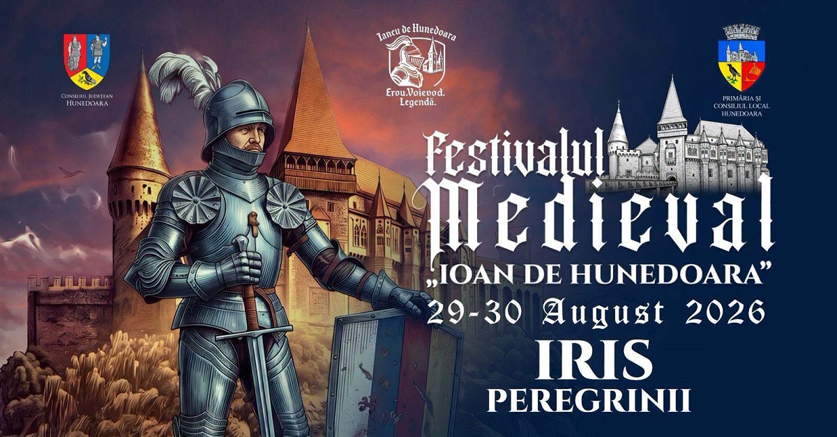 Festivalul Medieval „Ioan de Hunedoara” readuce istoria la viață: Bătălii, cavaleri și concerte Iris și Peregrinii la Castelul Corvinilor!