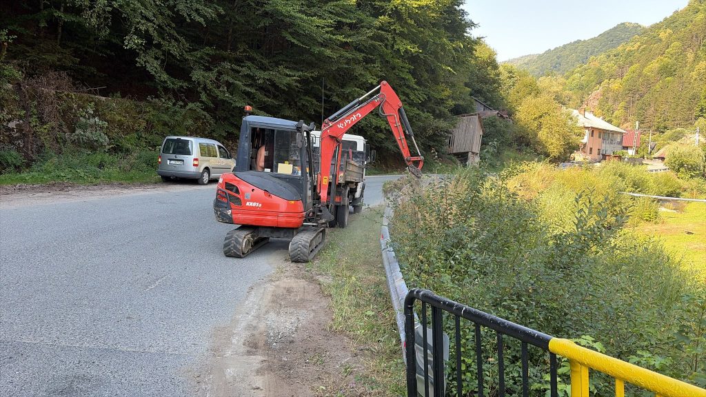 Lucrări pe DJ 107J Valea Ierii – Caps: Consiliul Județean Cluj intervine pe un sector de peste patru kilometri!