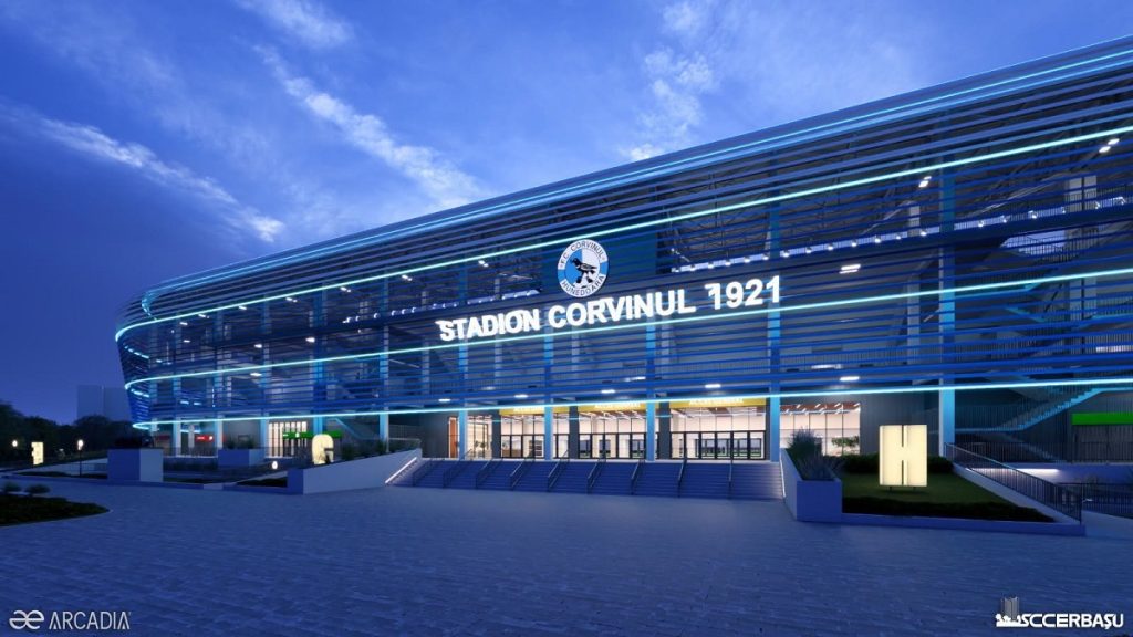 Hunedoara pune peste 10 milioane de euro pentru noul Stadion Corvinul. Primăria va cofinanța 25% din lucrările de construcții și montaj