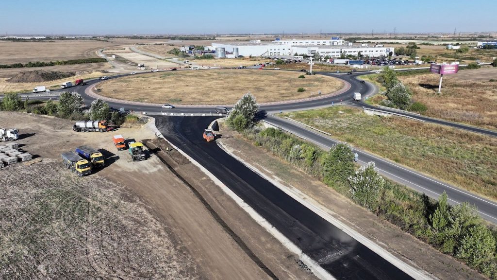 Variantă temporară de circulație pe DN 69 Timișoara-Arad: Se pregătește șantierul pentru noul pasaj din zona Mahle
