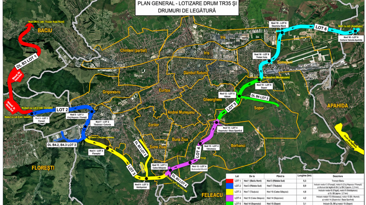 Centura Metropolitană a Clujului intră într-o nouă etapă: șase oferte pentru ultimul lot scos la licitație. Boc: „Îl realizăm, oricât de greu ar fi”