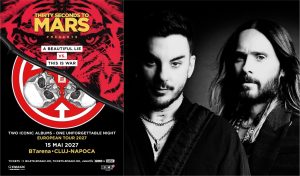 Thirty Seconds to Mars vine la Cluj-Napoca în 2027! Jared Leto și trupa sa vor concerta la BTarena, într-un turneu dedicat albumelor legendare