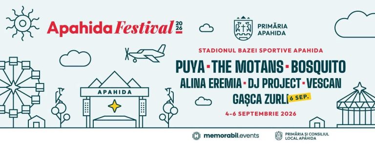Weekend de sărbătoare la Apahida: Puya, The Motans, Gașca Zurli și Bosquito vin la a doua ediție a Apahida Festival