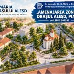 Centrul orașului Aleșd se transformă! Investiție de aproape 10 milioane de lei pentru modernizarea Pieței Unirii. Mai mult spațiu verde, zone pietonale și iluminat modern