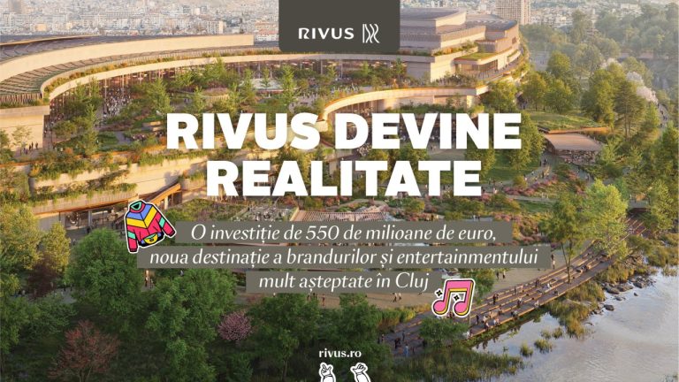 RIVUS devine realitate: proiectul este închiriat în proporție de 80% și îi invită pe clujeni să contribuie cu idei pentru completarea spațiilor disponibile