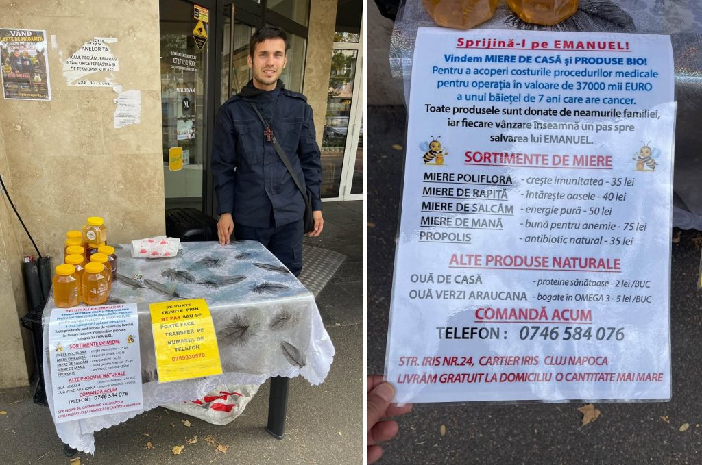 Poveste emoționantă în cartierul Zorilor din Cluj-Napoca! Gabriel vinde miere pentru a-și ajuta fratele grav bolnav. Claudiu Ghencian (PSD): „Mi-a oferit o lecție de viață”