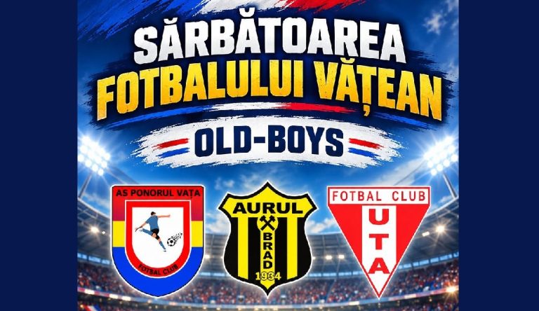 Sărbătoarea fotbalului la Vața de Jos: Fostele glorii de la Ponorul Vața, Aurul Brad și UTA Arad revin pe teren