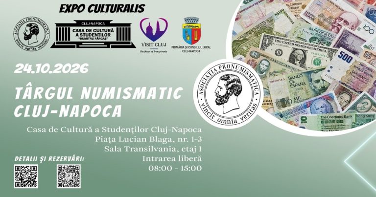 Istoria la un pas de tine: Monede rare și piese de colecție spectaculoase, la Târgul Numismatic de la Casa de Cultură