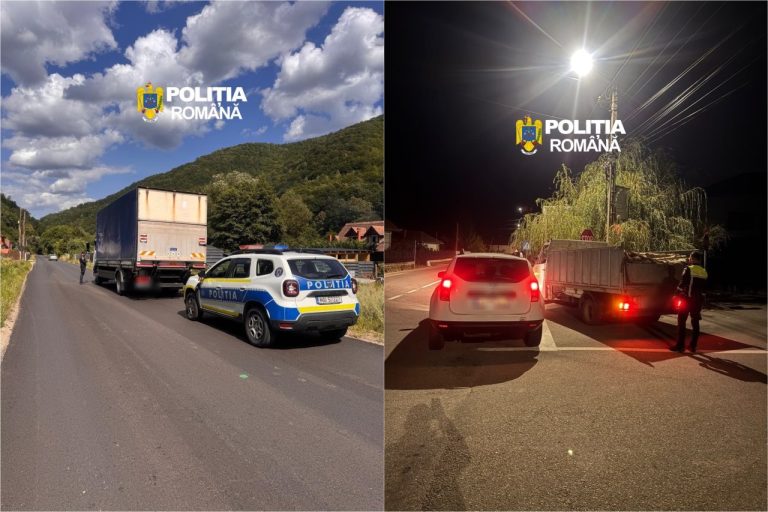 Transport de lemne fără acte, depistat la Gilău! Polițiștii au confiscat peste 5 metri cubi de material lemnos în urma controalelor din Cluj